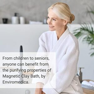 Enviromedica Magnetic Bentonite Clay Bath - Sodium & Calcium Bentonite Clay Bath Soak Powder with Himalayan Salt, Rejuvenating and Cleansing Body, Foot or Clay Mask for Face, 500g - Image 8