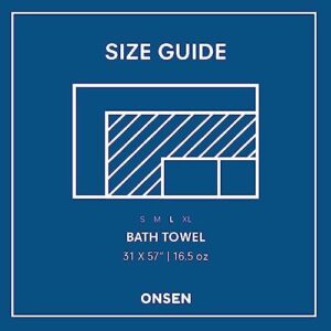 ONSEN Bath Towel - Absorbent Waffle Weave Towel for Bathroom - Quick Dry Towel Made from 100% Supima Cotton - Plush and Soft Towel for Women and Men - 31" x 57", White - Image 5