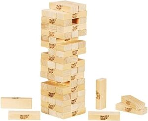 Hasbro Gaming Jenga Wooden Blocks Stacking Tumbling Tower Game | Party Games for Kids & Families | Easter Basket Stuffers | Ages 6+ (Amazon Exclusive) - Image 2