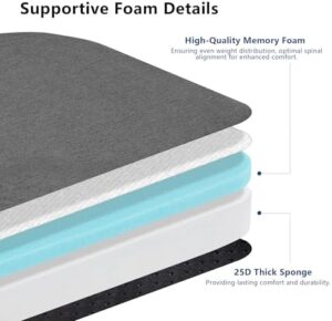 Chair Cushions for Dining Chair Seat Set of 4, Memory Foam Chair Pads Help You Relief from Sedentary Discomfort in The Office or Kitchen and Dining Rooms(17" x 16" x 2.5", Dark Grey) - Image 3