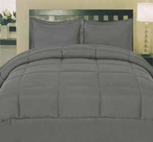Queen Comforter Set - 7-Piece Bedding Collection - 1 Comforter, 1 Fitted Sheet, 1 Flat, 4 Pillowcases - Deep Pocket - Soft & Breathable Premium Quality - Ideal for All Seasons, Gray - Image 7