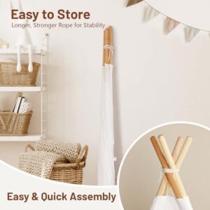 Kids Teepee Tent for Kids,Kids Play Tent for Girls & Boys, Gifts Playhouse for Kids Indoor Outdoor Games, Kids Toys House for Baby (Teepee Tent for Kids) - Image 6