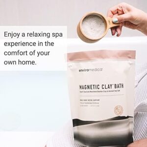 Enviromedica Magnetic Bentonite Clay Bath - Sodium & Calcium Bentonite Clay Bath Soak Powder with Himalayan Salt, Rejuvenating and Cleansing Body, Foot or Clay Mask for Face, 500g - Image 5