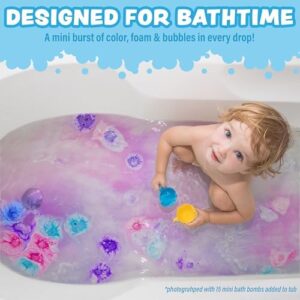 Tub Works® Lil' Bursts™ Mini Bath Bombs for Kids, 90 Count, Cosmic | Nontoxic | Tiny Kids Bath Bombs with A Burst of Color, Foam & Bubbles | Customize Kids Bath with Fun Bath Colors | Create Bath Art - Image 3