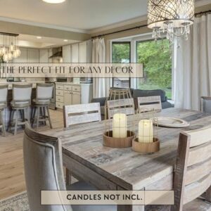 Rustic Farmhouse Lantern Decor - Stylish Decorative Lanterns for Your Living Room, Fireplace Mantle or Kitchen Dining Table - Modern Upscale Beauty for Your Entire Home - Image 3