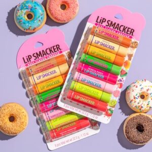Lip Smacker Original & Best Holiday Flavored Lip Balm Party Pack, Oatmeal Cookie, Vanilla, Mango, Watermelon, Tropical Punch, Cotton Candy, Kiwi, Strawberry, Clear - Image 6