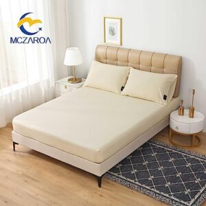 Grounding Sheets King Size Organic Cotton 90% Silver 10% – Silver Fiber Infused Conductive Bedding for Improved Sleep & Wellness (White, King - 76"x80"x15") - Image 2