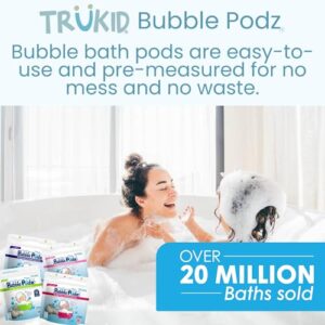 TruKid Bubble Podz Bubble Bath for Baby & Kids, NEA-Accepted for Eczema, Gentle Refreshing Colloidal Oatmeal Bath Bomb for Sensitive Skin, pH Balance 7 for Eye Sensitivity, Unscented (24 Podz) - Image 8