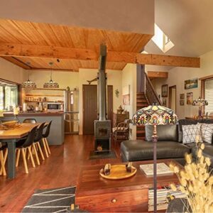 Capulina Tiffany Pendant Light 2 Light 16 Inches Wide Sunflower Pattern Stained Glass Hanging Lamp for Dining Room Kitchen Island Home Office - Image 6