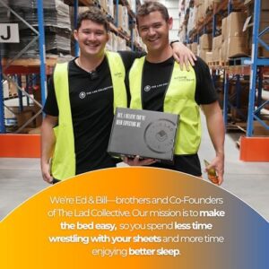 THE LAD COLLECTIVE 3.0-4-Piece Bedding Set with Fitted Sheet, Top Sheet & 2 Pillowcases - Luxury Bed Sheets for Full Size Beds - Premium Bedroom Essentials - Malibu White/California King - Image 7