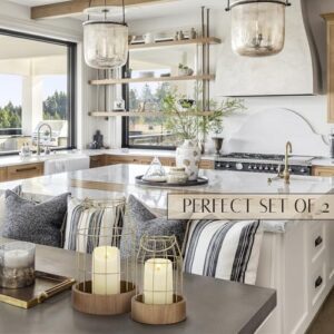 Rustic Farmhouse Lantern Decor - Stylish Decorative Lanterns for Your Living Room, Fireplace Mantle or Kitchen Dining Table - Modern Upscale Beauty for Your Entire Home - Image 4