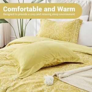 King Size Spring Comforter Set, Soft Comforter for All Season, 3 Pieces Lightweight Bedding Set, 1 Comforter and 2 PillowShams - Image 4