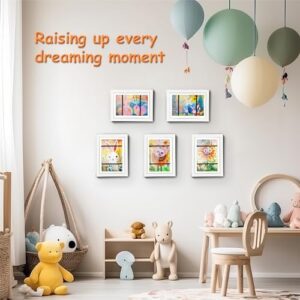 [2-Pack] Kids Artwork Frames Changeable, 8.5 x 11-IN Frames for Kids Artwork, Front Opening Picture Frames, Home Decor, Up to 150 Pcs of Kids Art Frame, Craft Storage, Hanging Wall Decor, Art - Image 3