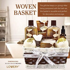 Bath and Body Gift Basket For Women and Men – 9 Piece Set of Vanilla Coconut Home Spa Set, Includes Fragrant Lotions, Extra Large Bath Bombs, Coconut Oil, Luxurious Bath Towel & More - Image 9