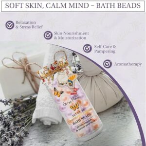 Grass Roots Bath Oil Beads Set of 36 - Lavender & Chamomile Scented Bath Beads - Essential Oil Soaked Bath Pearls to Gently Nourish & Soften Skin - Luxurious Bath Experience - Image 3