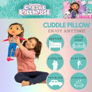Franco DreamWorks Gabby's Dollhouse Kids Bedding Super Soft Plush Decorative Throw Cuddle Pillow, (Officially Licensed Product) - Image 2