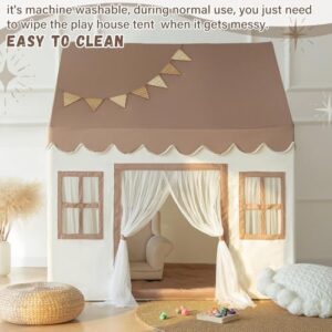 Play Tent with Padded Mat, Large Playhouse for Kids Boys and Girls, Kids Play House Indoor Castle Bed Tent for Toddler - Image 4