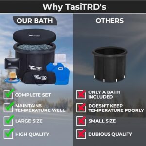 Insulated Cold Plunge Tub with Lid - Portable Ice Bath Tub for Athletes & Adults, Inflatable Ice Plunge Tub Indoor & Outdoor - Multiple Layered Ice Pod Barrel for Ice Therapy and Recovery. - Image 5