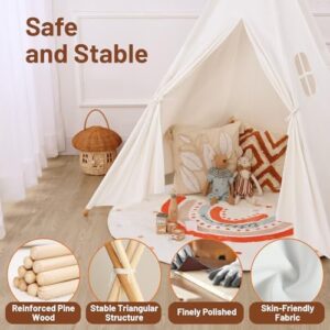 Kids Teepee Tent for Kids,Kids Play Tent for Girls & Boys, Gifts Playhouse for Kids Indoor Outdoor Games, Kids Toys House for Baby (Teepee Tent for Kids) - Image 2