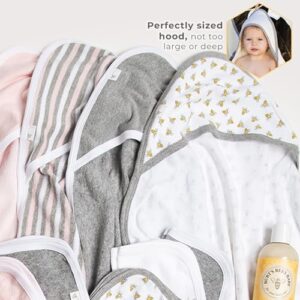Burts Bees Baby Infant Hooded Towels Little Ducks Organic Cotton, Unisex Bath Essentials and Newborn Necessities, Soft Nursery Towel with Hood Set, 2-Pack Size 29 x 29 Inch - Image 3