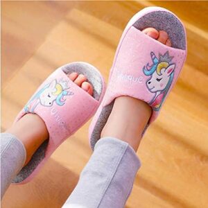 Kids Family Unicorn Slippers Household Anti-Slip Indoor Home Slippers for Girls and Boys - Image 3