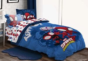 Jay Franco Marvel Spidey and His Amazing Friends Team Spidey 5 Piece Twin Size Bed Set - Includes Comforter & Sheet Set Bedding - Super Soft Fade Resistant Microfiber (Official Marvel Product) - Image 7