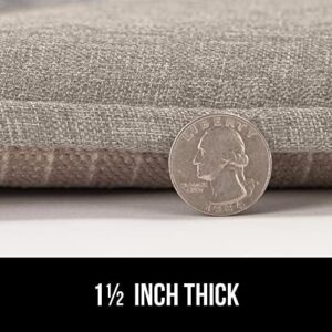 Gorilla Grip Tufted Chair Cushions, Memory Foam Pads for Dining Room, Kitchen Table, Office Desk, Rocking Chairs, Stay in Place Backing, Comfortable Seat Cover Pad Cushion, Set of 4, 16x17, Beige - Image 7