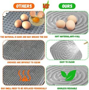 Chicken Nesting Box Pads, Washable Nesting Pads for Chicken Coop Bedding Nest Box Liners Reusable Nesting Pads for Laying Eggs Chicken Coop Accessories Grey 12''x12''(6) (8) - Image 5