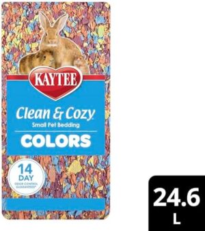 Kaytee Clean & Cozy Colors, Small Animal Bedding with Extreme Odor Control, Kaleidoscope, 24.6 Liters - Image 9