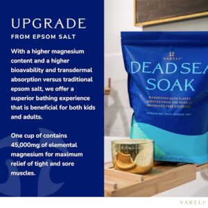 Magnesium Flakes, 15lb, Dead Sea Bath & Foot Soak, Alternative to Epsom Salt with Over 800,000mg of Elemental Magnesium Per Bag - Image 6