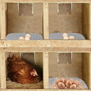 Chicken Nesting Box Pads, Washable Nesting Pads for Chicken Coop Bedding Nest Box Liners Reusable Nesting Pads for Laying Eggs Chicken Coop Accessories Grey 12''x12''(6) (8) - Image 7