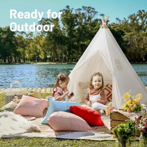 Kids Teepee Tent for Kids,Kids Play Tent for Girls & Boys, Gifts Playhouse for Kids Indoor Outdoor Games, Kids Toys House for Baby (Teepee Tent for Kids) - Image 5