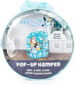 Jay Franco Bluey & Bingo Pop Up Hamper - Mesh Laundry Basket/Bag with Durable Handles - Storage for Clothes or Toys - Image 4