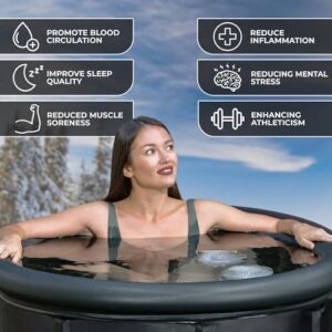 Insulated Cold Plunge Tub with Lid - Portable Ice Bath Tub for Athletes & Adults, Inflatable Ice Plunge Tub Indoor & Outdoor - Multiple Layered Ice Pod Barrel for Ice Therapy and Recovery. - Image 2