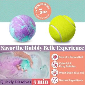 Bubbly Belle Bath Bombs XXL Gift Set, 12 Extra Large Handmade Aromatherapy Fizzies with Essential Oil Blends and Epsom Salt, Vegan for Women, Men, Kids - Image 3