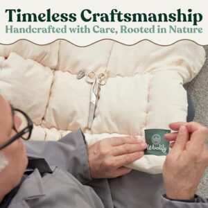 Organic Merino Wool Mattress Topper - Luxury Pillow Top Mattress Pad, Handmade, Non-Toxic, Cooling & Hypoallergenic, Natural Back Pain Relief, Sustainable Bedding (King) - Image 5