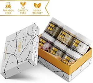 Epsom Bath Salts Gift Set, Relaxing Spa Salt W/Essential Oils, Mothers Day Gifts for Mom, Wife - Lavender, Eucalyptus, Lemon Basil, Coconut, Tea Tree, Honey Almond Salt, Self Care Gifts for Women - Image 6