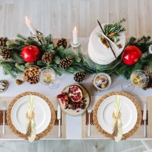 24 PCS Woven Placemats, 13" Rattan Round Placemats, Natural Cotton Burlap Table Mats, Water Hyacinth Farmhouse Place Mats with Satin Napkin & Napkin Ring for Wedding Kitchen Dining Table Decor - Image 4