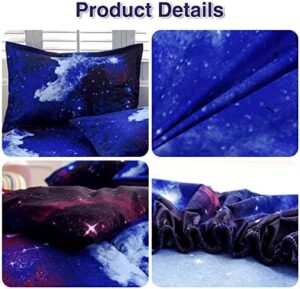 A Nice Night Galaxy 6Pcs Bedding Sets Outer Space Comforter Bed in a Bag 3D Printed Quilt,for Children Boy Girl Teen Kids,Twin 6Pcs - Image 8