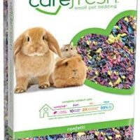 Carefresh 99% Dust-Free Confetti Natural Paper Small Pet Bedding with Odor Control, 10 L
