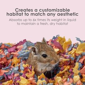 Kaytee Clean & Cozy Colors, Small Animal Bedding with Extreme Odor Control, Kaleidoscope, 24.6 Liters - Image 3