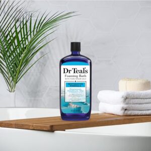 Dr Teal's Foaming Bath with Pure Epsom Salt, Restorative Minerals with Magnesium, Potassium, Zinc & Essential Oils, 34 fl oz (Pack of 4) - Image 6