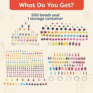 B. toys – Pop Arty! 500 Pcs- Jewlery Making Kit- Creative Pop Snap Bead Set for Kids –DIY Craft Jewelry Making Kit –Necklaces, Rings, Bracelets – 4 Years + - Image 6