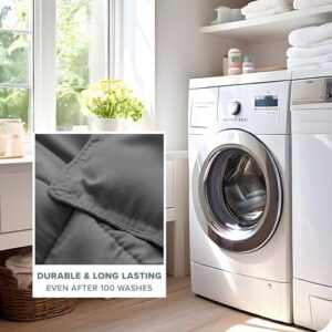 Bare Home Comforter Set - Queen Size - Ultra-Soft - Goose Down Alternative - Premium 1800 Series - All Season Warmth (Queen, Grey) - Image 8