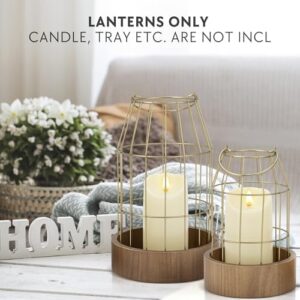 Rustic Farmhouse Lantern Decor - Stylish Decorative Lanterns for Your Living Room, Fireplace Mantle or Kitchen Dining Table - Modern Upscale Beauty for Your Entire Home - Image 2