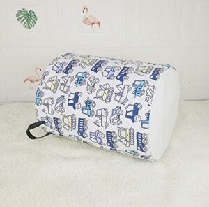 19.7" Round Laundry Basket Laundry Hamper with Handles, Blue, Collapsible, Perfect for Baby Girls Nursery, Home, Office, etc. - Image 6