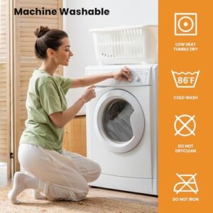 MATBEBY Queen Size Mattress Pad - Cooling Breathable Mattress Topper, Quilted Fitted Mattress Protector, Pillow Top Mattress Cover with 8-21" Deep Pocket, Soft, Machine Washable, White, 60x80 Inches - Image 6