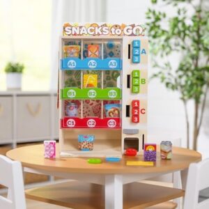 Melissa & Doug Sort, Stock, Select Wooden Vending Machine Play Set, Wooden Toy Play Food for Boys and for Girls 3+ - Image 2