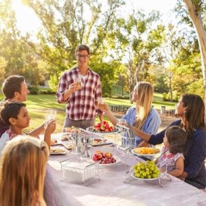 Sorbus Buffet Caddy — 7-Piece Stackable Set Includes Plate, Napkin, and Silverware Holder, 3-Tier Detachable Tabletop Organizer Ideal for Kitchen, Dining, Entertaining, Parties, Thanksgiving (Silver) - Image 7
