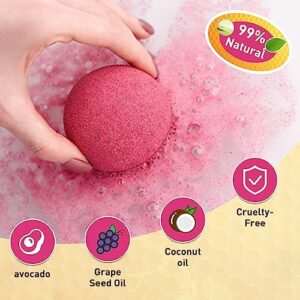 48 Natural & Organic Bath Bombs for Women and Kids, Rich in Essential Oils, Relaxation and Stress Relief, BathBombs Gift Set for Mothers Day, Christmas, Valentines Day & Birthday - Image 3